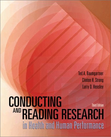 Conducting And Reading Research In Health Human  Performance