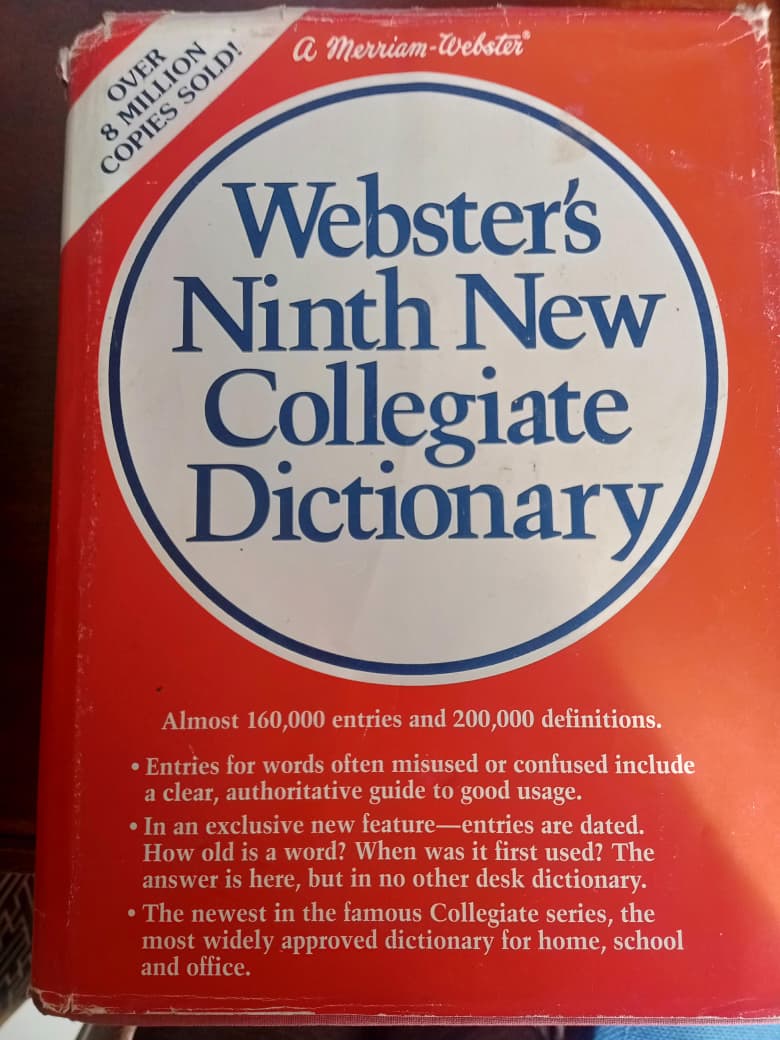 Webster's Ninth New Collegiate Dictionary