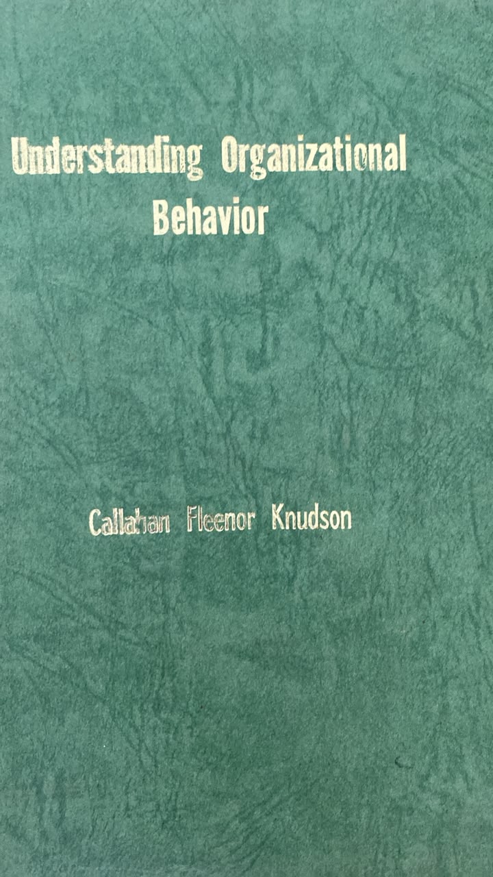 Understanding  Organizational Behavior