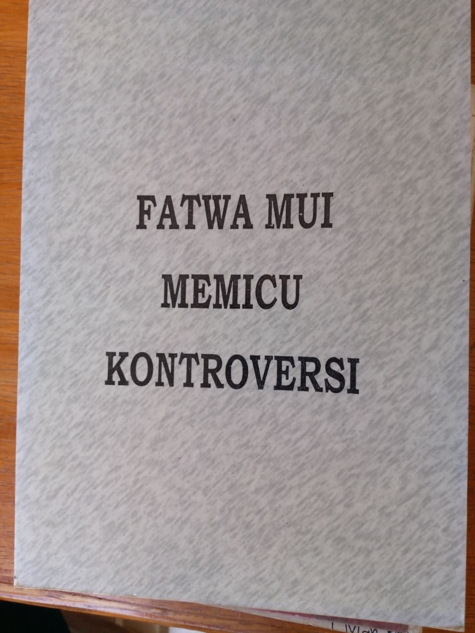 Fatwa Mui Memicu Kontroversi
